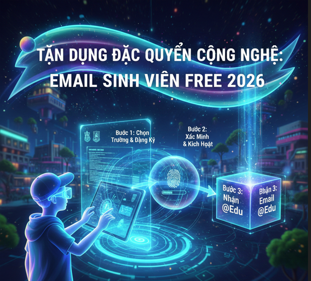 Hướng Dẫn Cách Tạo Email Sinh Viên Free Năm 2026: Tận Dụng Đặc Quyền Công Nghệ