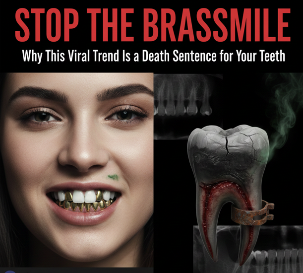Stop the Brasssmile: Why This Viral Trend Is a Death Sentence for Your Teeth