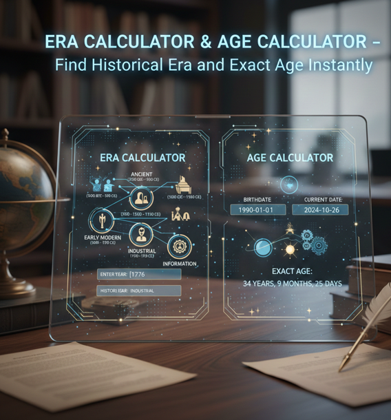 Era Calculator & Age Calculator – Find Historical Era and Exact Age Instantly