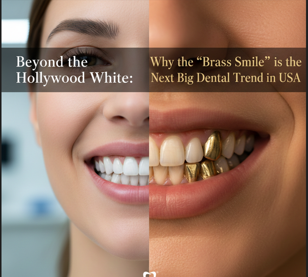 Beyond the Hollywood White: Why the “Brass Smile” is the Next Big Dental Trend in the USA