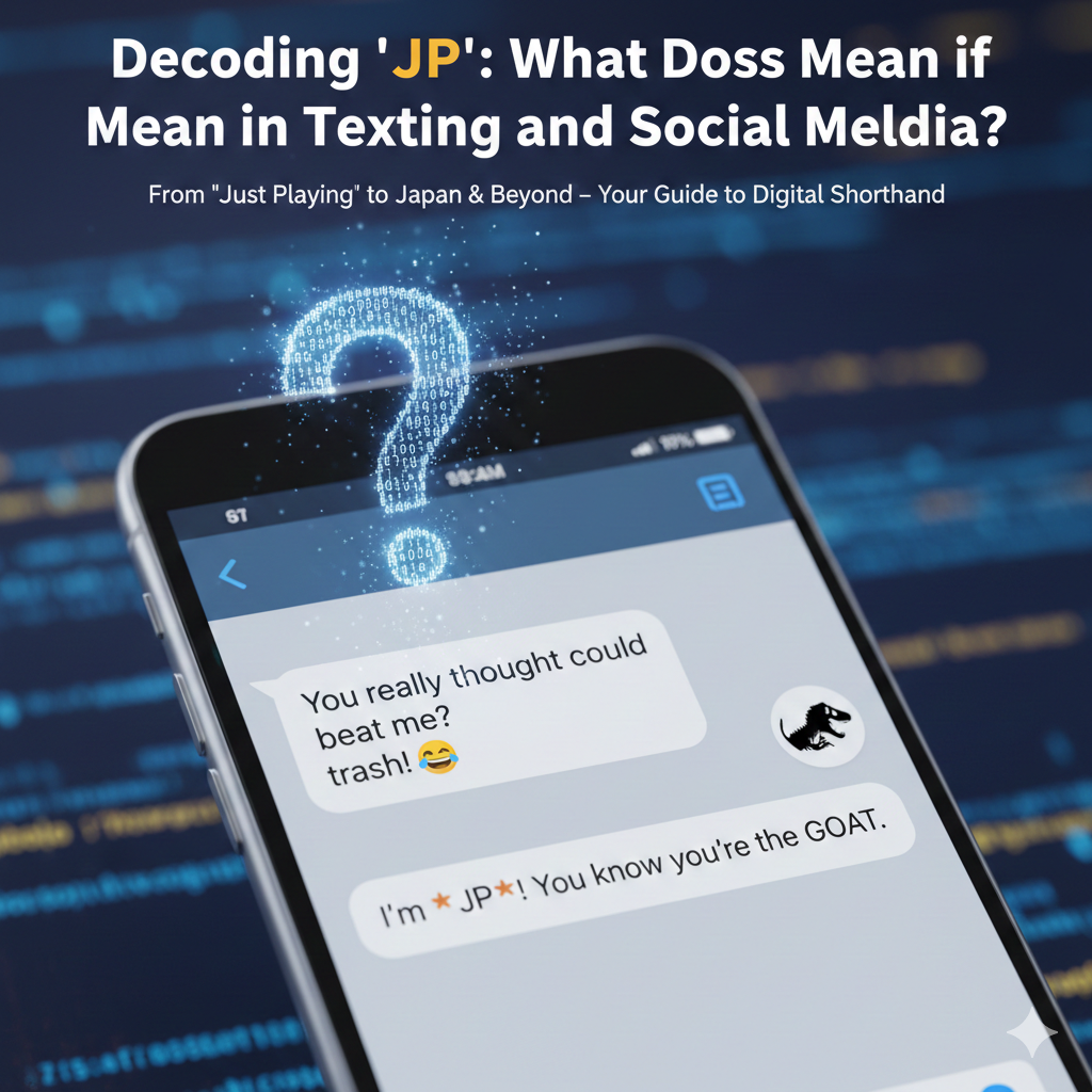Decoding “JP”: What Does It Mean in Texting and Social Media?