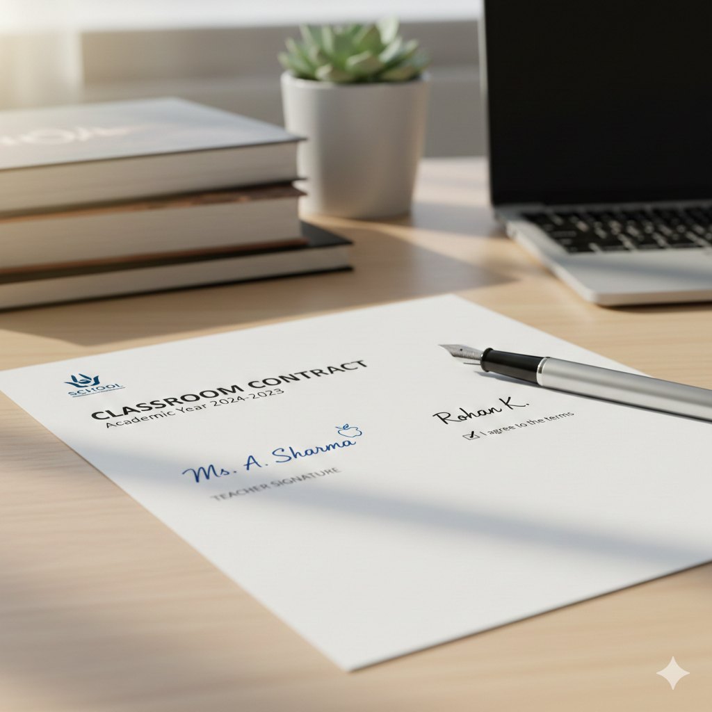 The Power of Proof: Role of Teacher & Student Signatures