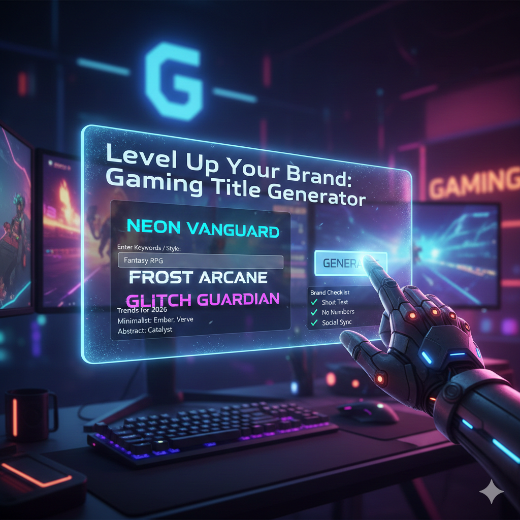 Level Up Your Brand: The Ultimate Guide to Using a Gaming Title Generator