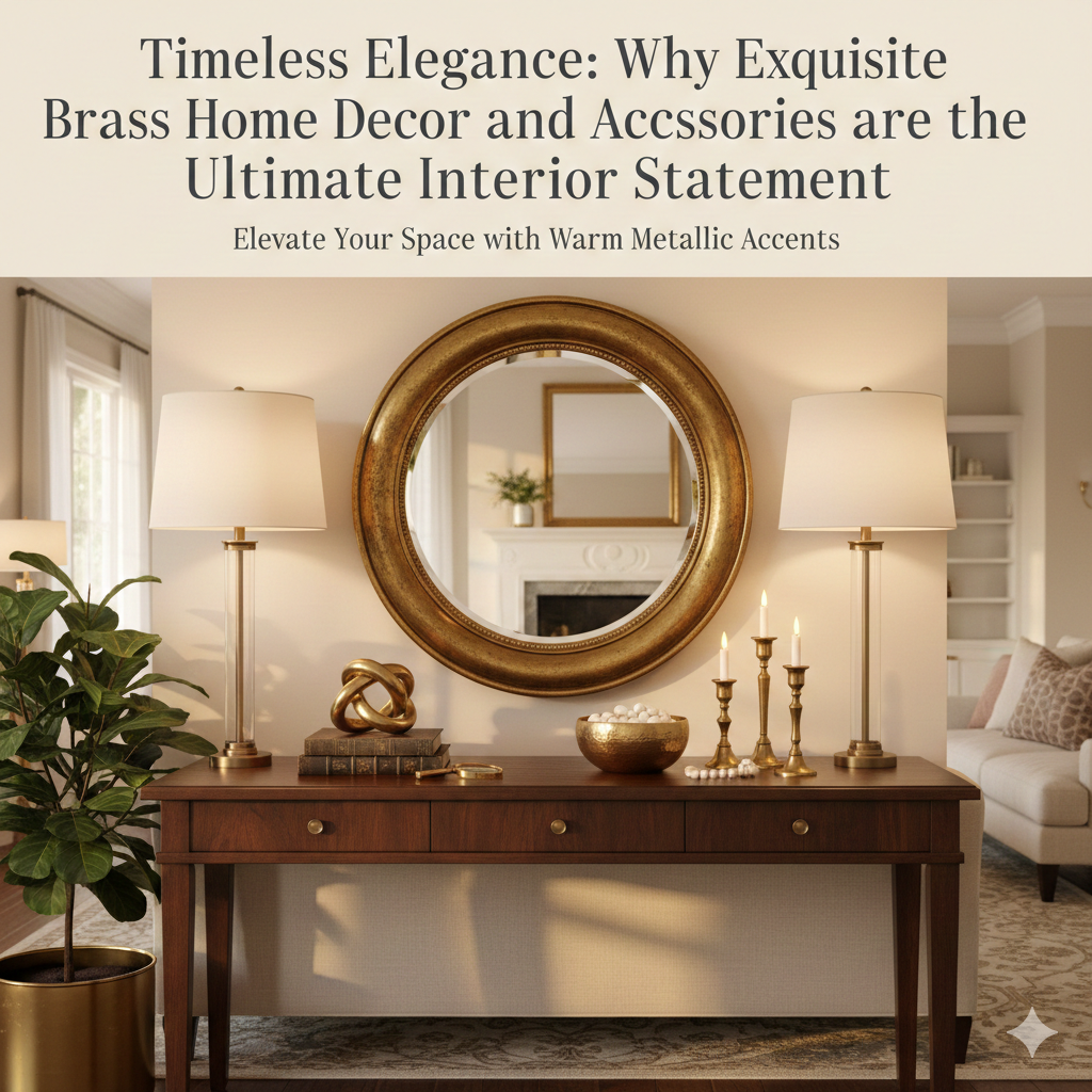 Timeless Elegance: Why Exquisite Brass Home Decor and Accessories are the Ultimate Interior Statement